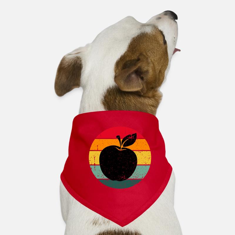 Vintage Retro Apple Fruit Apple Tree Gift Idea Dog Bandana