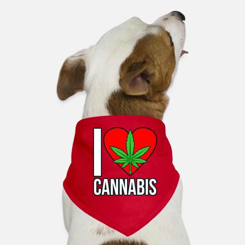 Cannabis Hunde-Bandana