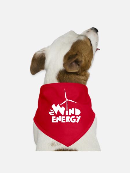 Wind turbine Wind turbine Wind turbine Wind turbine - Dog Bandana - red - Front