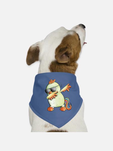 Dab Dance Hahn I Dabbendes Huhn - Hunde-Bandana - Rot - Vorne