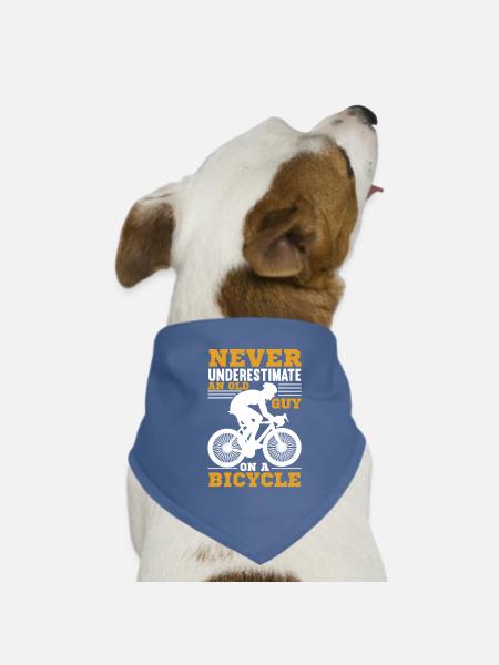 Cycling, cycling, cycling - Dog Bandana - red - Front