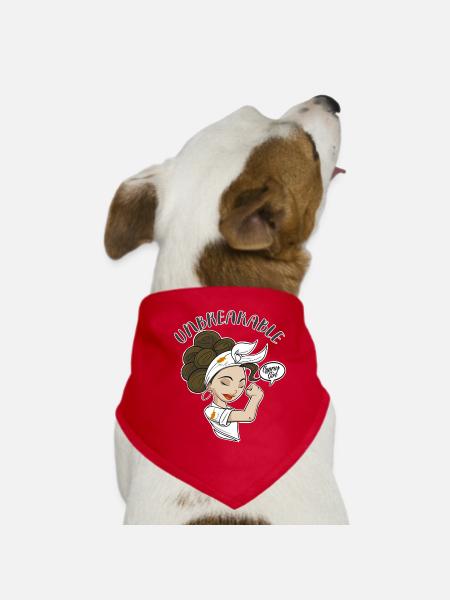 Cyprus Girl Unbreakable I Cyprus Heritage I - Hunde-Bandana - Rot - Vorne