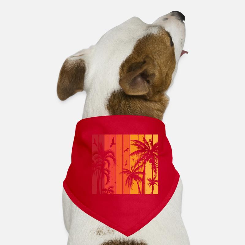 Palm trees Dog Bandana