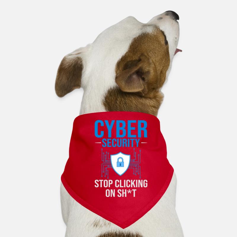 Cyber Security Information Computer Sicherheit Hunde-Bandana