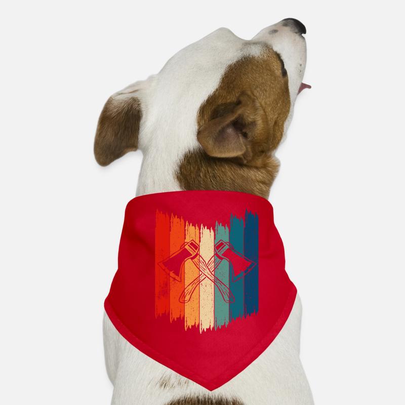 Lancer de hache vintage Lancer de hache rétro Bandana pour chien