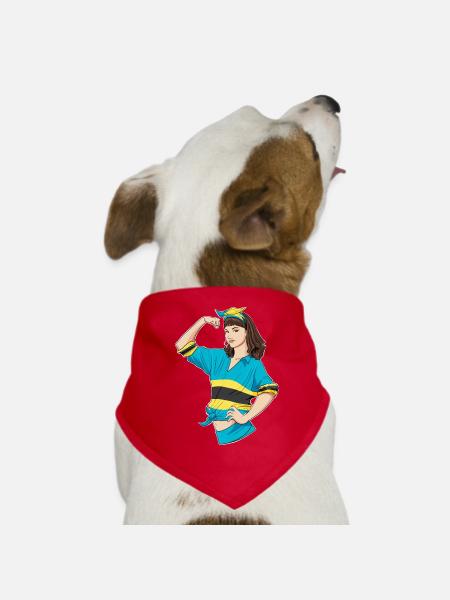 Bahamas Girl Unbreakable I Bahamas Heritage I - Bandana pour chien - rouge - Devant