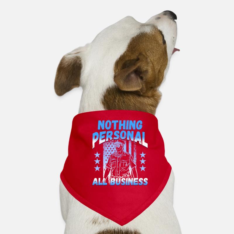 Conception de l’application du droit pour un agent de police Bandana pour chien