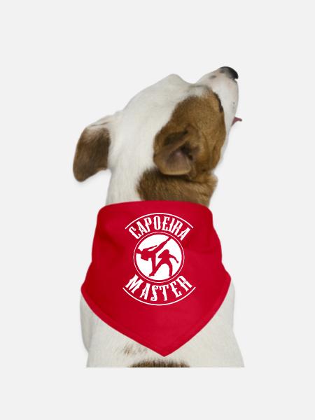Capoeira Master Hobby Brazilian Martial Arts - Dog Bandana - red - Front