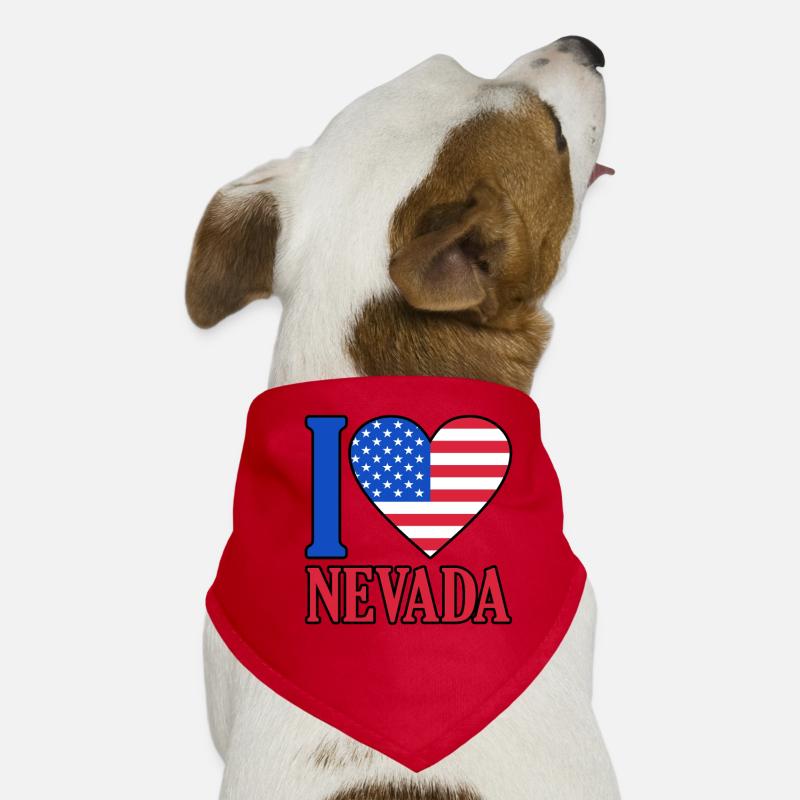 Cadeau drapeau Nevada Usa Bandana pour chien