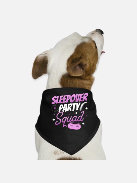 Overnight Party Troupe Sweet Overnight Stay Team - Dog Bandana - black - Front