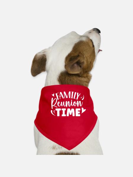 Family reunion Family Team Süß - Dog Bandana - red - Front