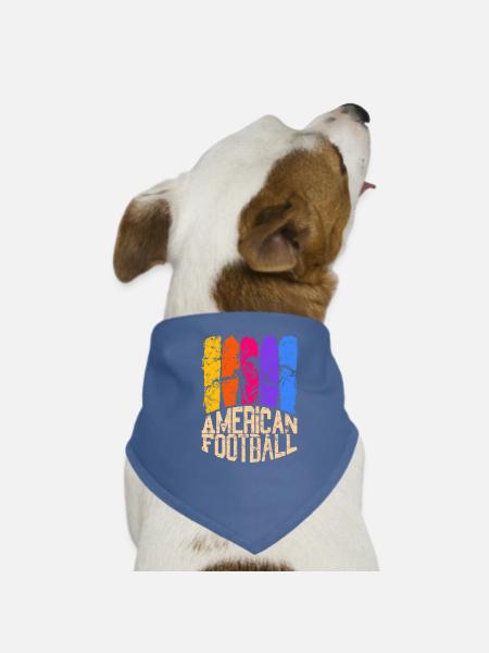 American Football Colour Quarterback - Hunde-Bandana - Rot - Vorne