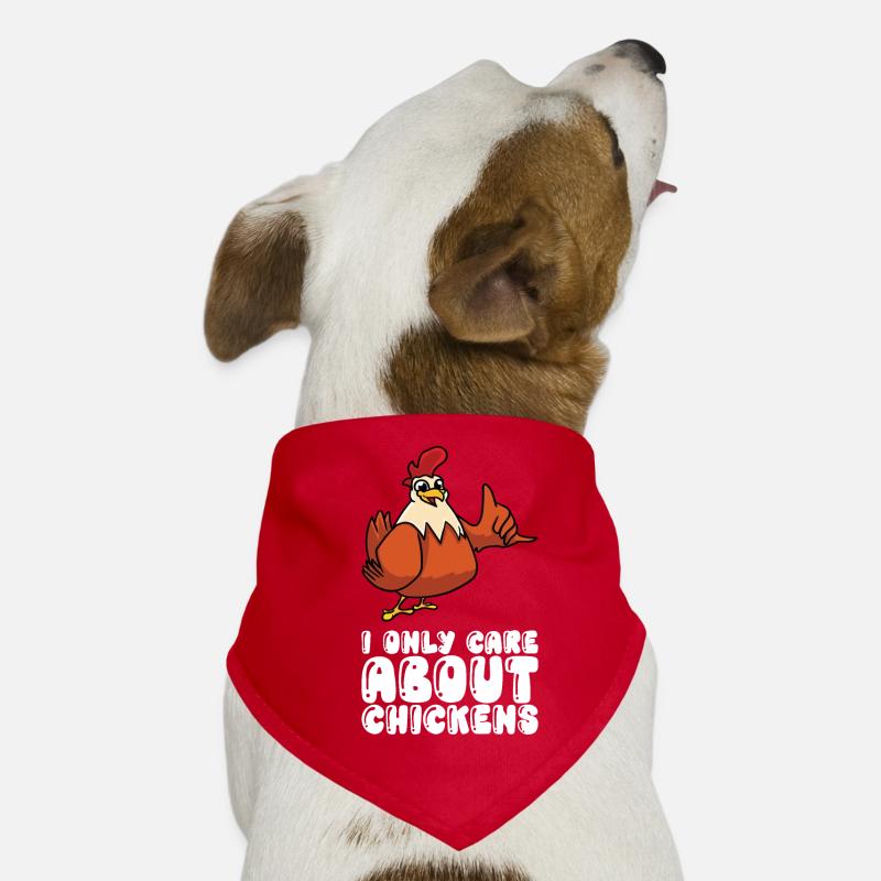 I'm only interested in chickens Dog Bandana