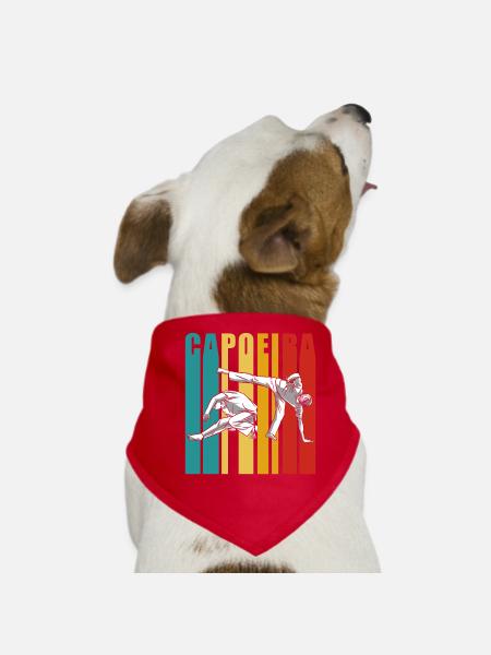 Capoeira Training Brasilianisch Kampfsport Hobby - Hunde-Bandana - Rot - Vorne