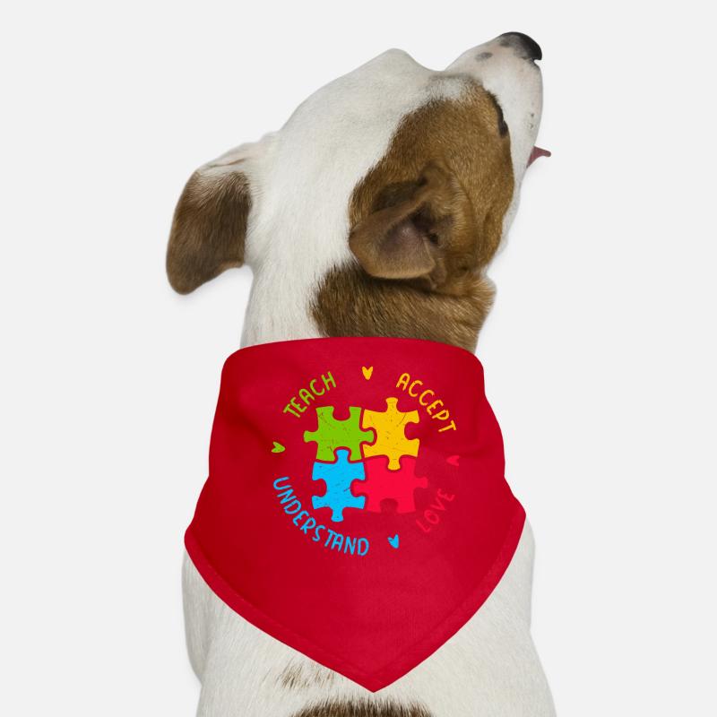 Autism Struggle Education Autistic Autistic Puzzle Dog Bandana