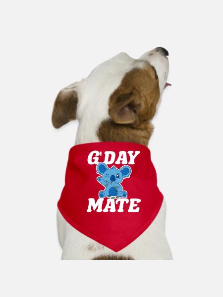 Bonjour Buddy Sweet Koala Koala Bear Koala Animal - Bandana pour chien - rouge