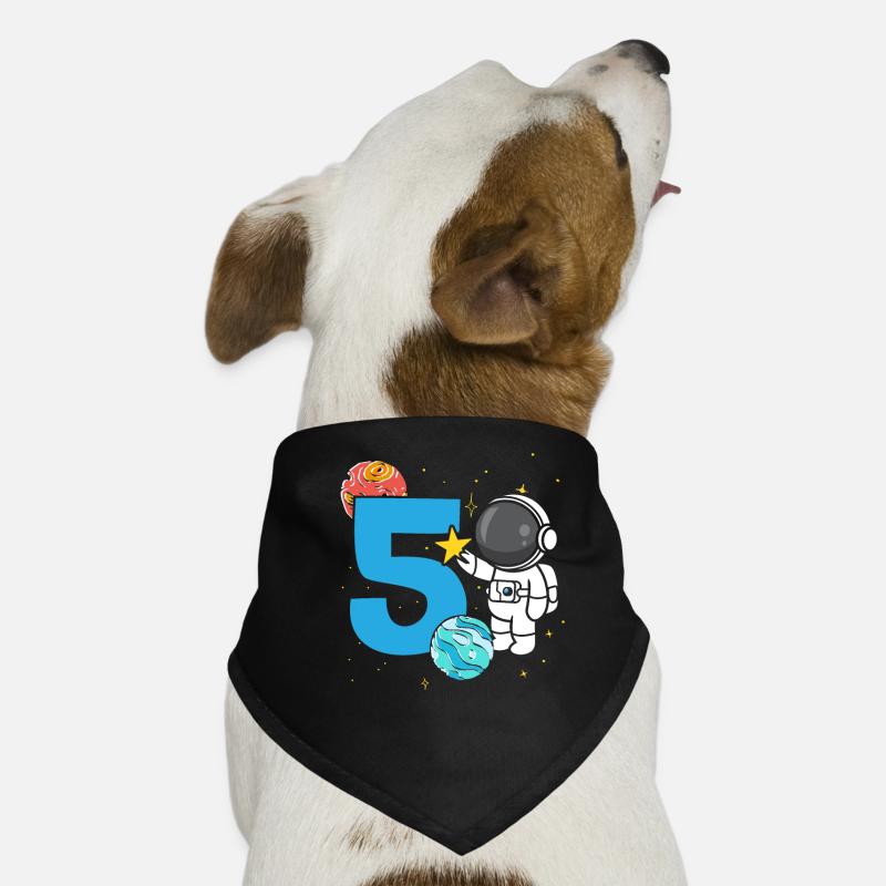 Célébration du 5e anniversaire Outerspace Happy Bday Bandana pour chien