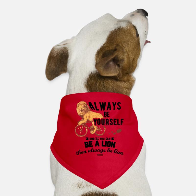 Lion sur le vélo Bandana pour chien