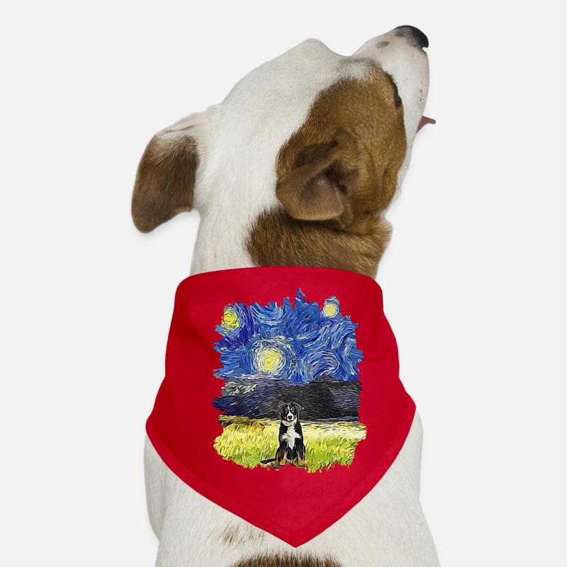 Nuit étoilée - Berner Berg Bandana pour chien