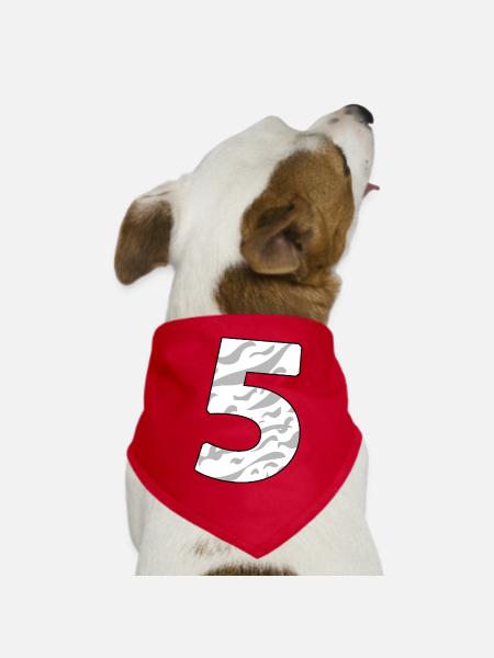 5 - Dog Bandana - red