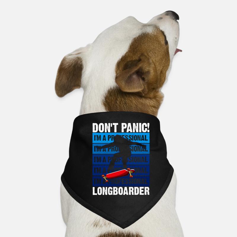 Lonagboarding Ich Bin Longboarder Hunde-Bandana