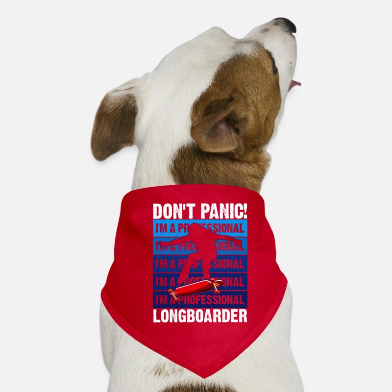 Lonagboarding Ich Bin Longboarder Hunde-Bandana