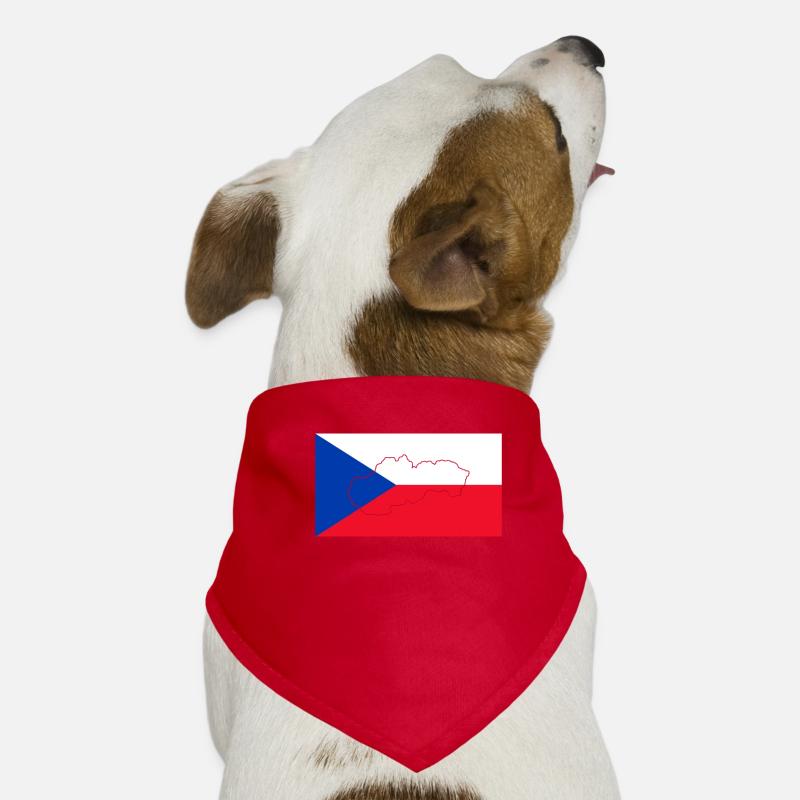 Tschechien Flagge Hunde-Bandana