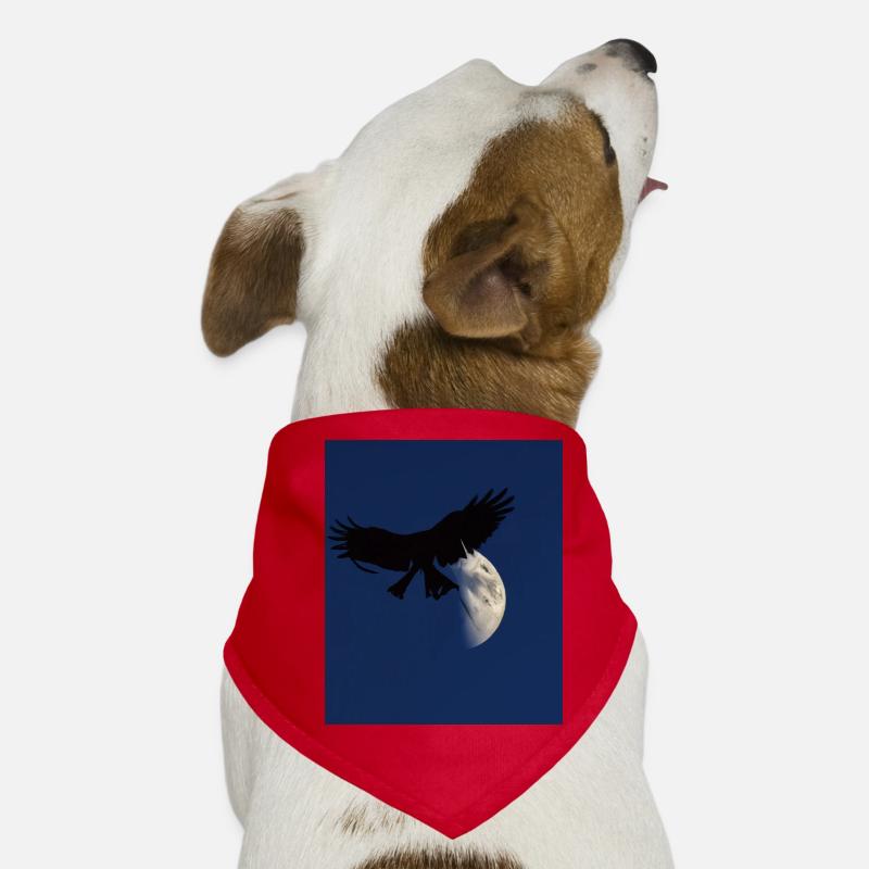 Goth Ästhetischer Schatten Eines Raubvogels Hunde-Bandana
