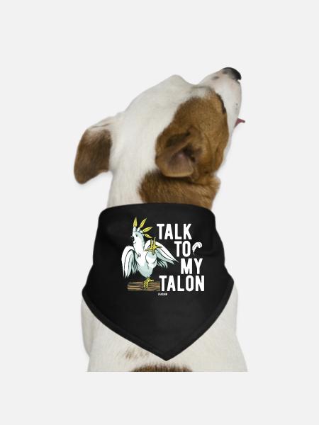 Jardin zoologique Cockatoo Oiseau - Bandana pour chien - noir - Devant
