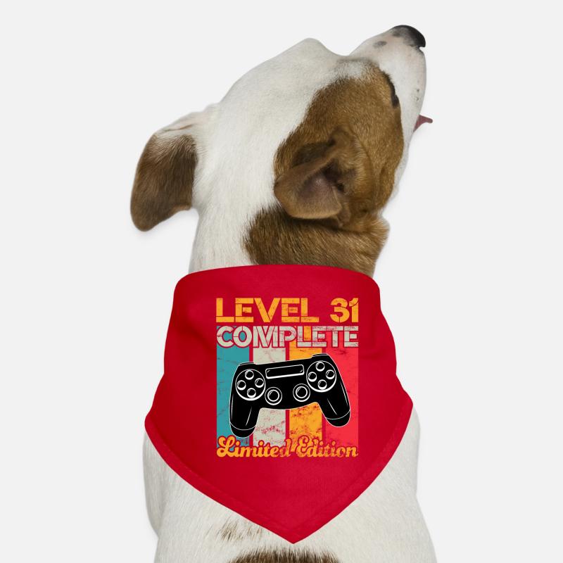 Niveau 31 Anniversaire de jeu complet Bandana pour chien