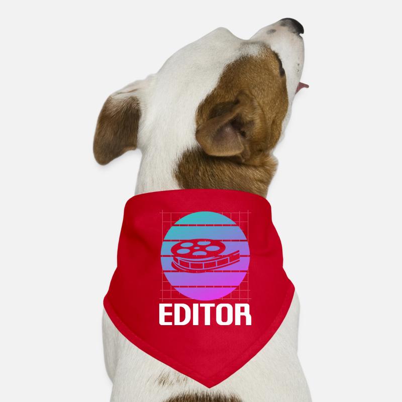 Retro Vintage Classic Editor Editing Hunde-Bandana