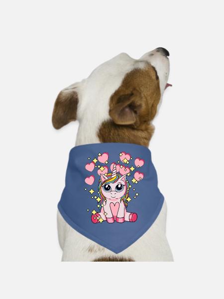 Licorne Hearty Mythical Animal Enfants Stardust - Bandana pour chien - rouge - Devant