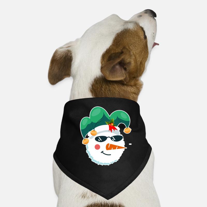 Snowman Face Carnaval Laid Noël Bandana pour chien
