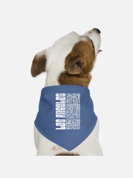 California USA Holidays America Cadeau - Bandana pour chien - rouge - Devant