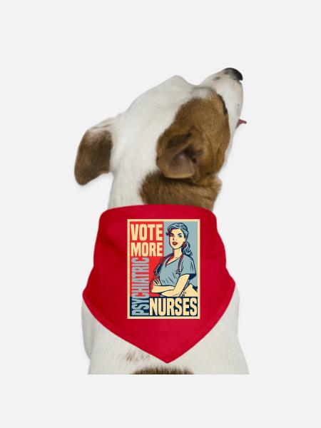 Infirmier - Bandana pour chien - rouge - Devant