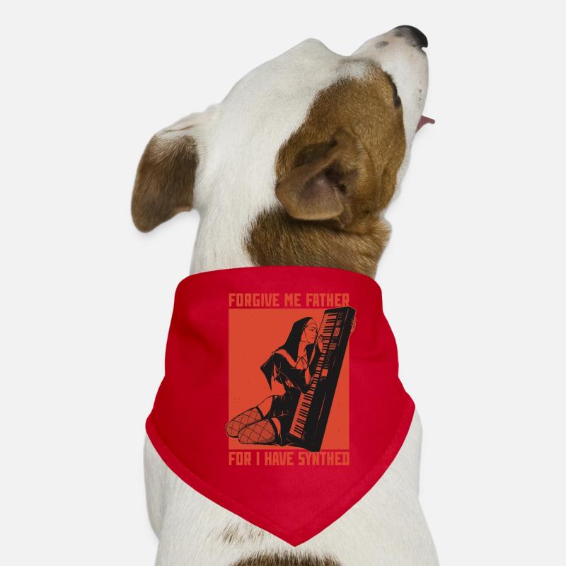 Synth Techno Musique Funny Synthesizer Bandana pour chien