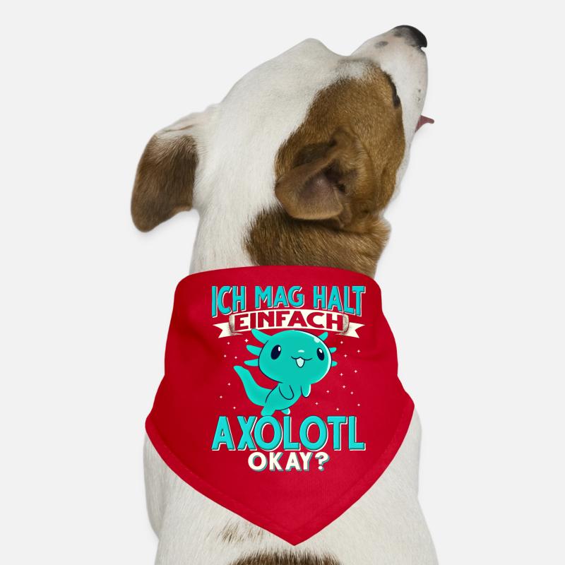 Axolotl Hunde-Bandana