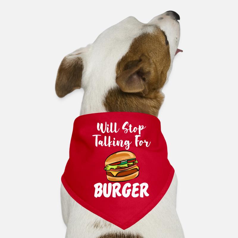 Burger Lover Cadeau Bandana pour chien