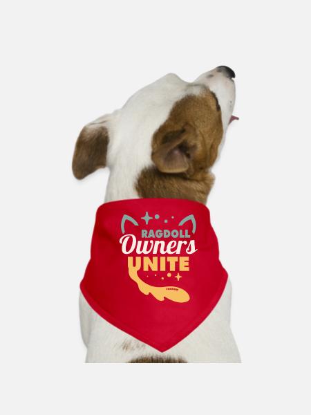 Ragdoll Besitzer - Hunde-Bandana - Rot - Vorne