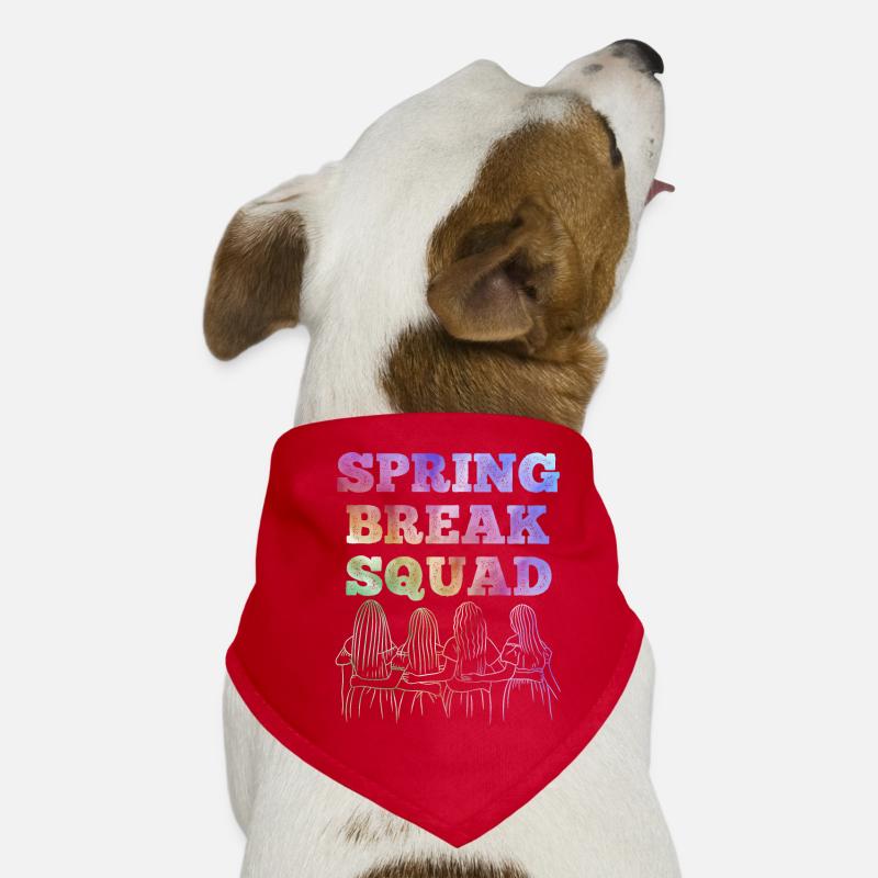 Spring Break Squad Summer Holidays Spring Break Dog Bandana