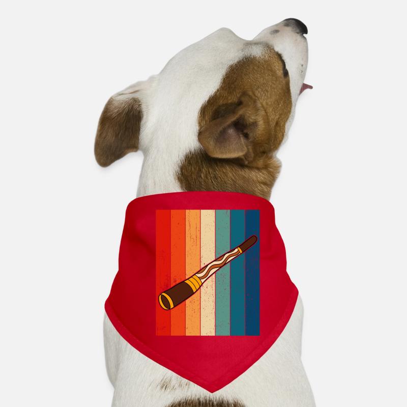 Retro Didgeridoo Vintage Didgeridoo Dog Bandana