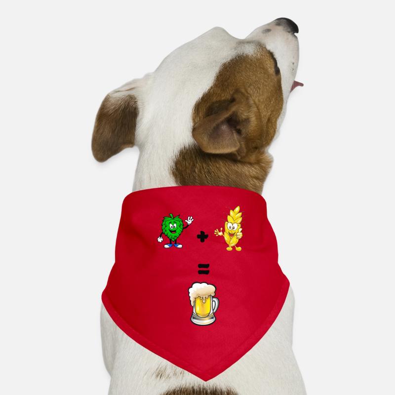 Bière d’orge et de houblon Bandana pour chien
