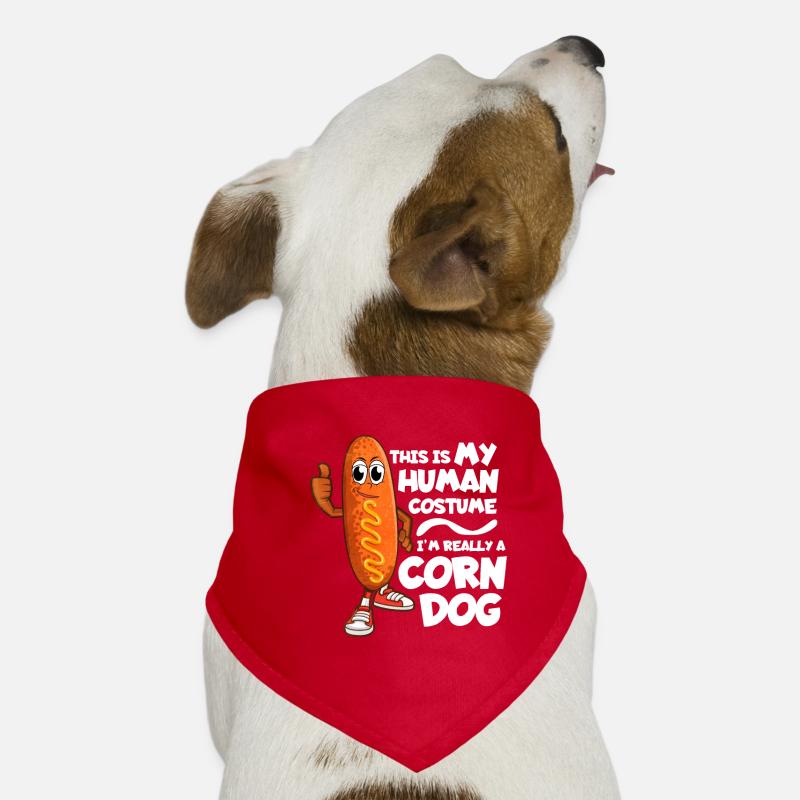 Corn Dog Essen Kostüm Hunde-Bandana