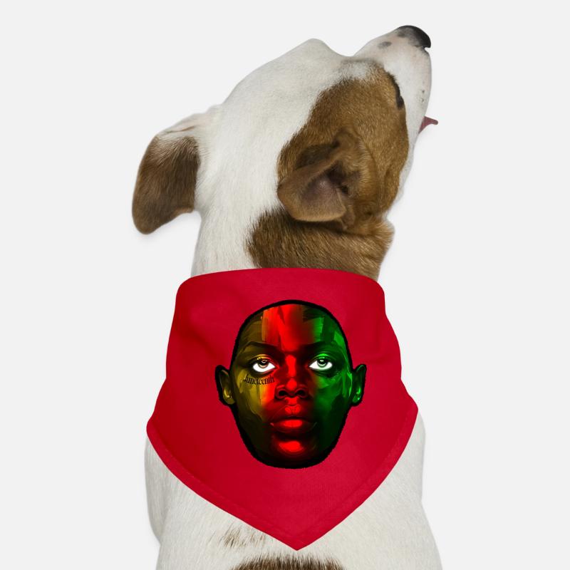 Juneteenth Face Tattoo Dog Bandana
