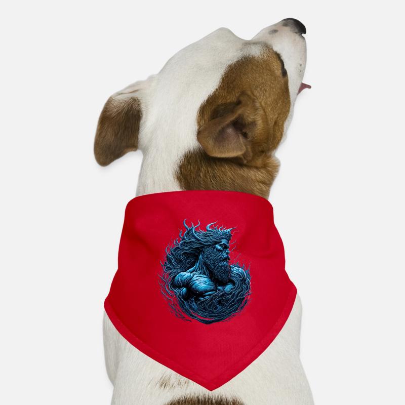 Poséidon Dieu de la Mer Bandana pour chien