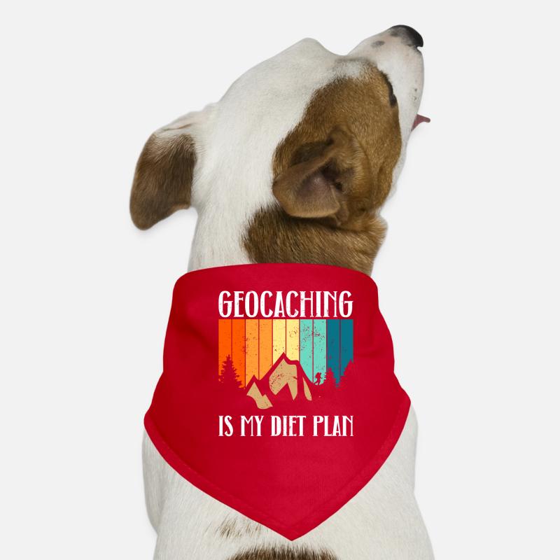 Geocaching ist mein Diätplan - Geocaching Hunde-Bandana