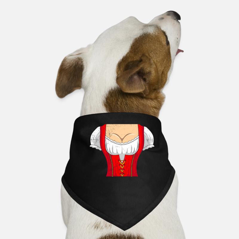Chemise Dirndl Bayerisch Trachten Bandana pour chien