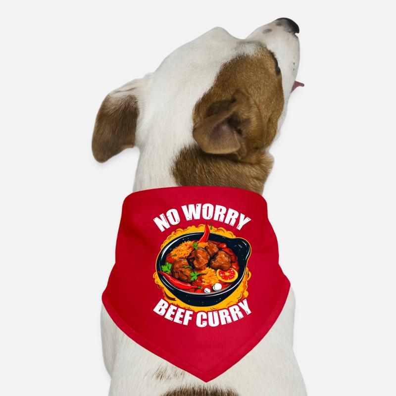 No Worry Beef Curry 5 Hunde-Bandana
