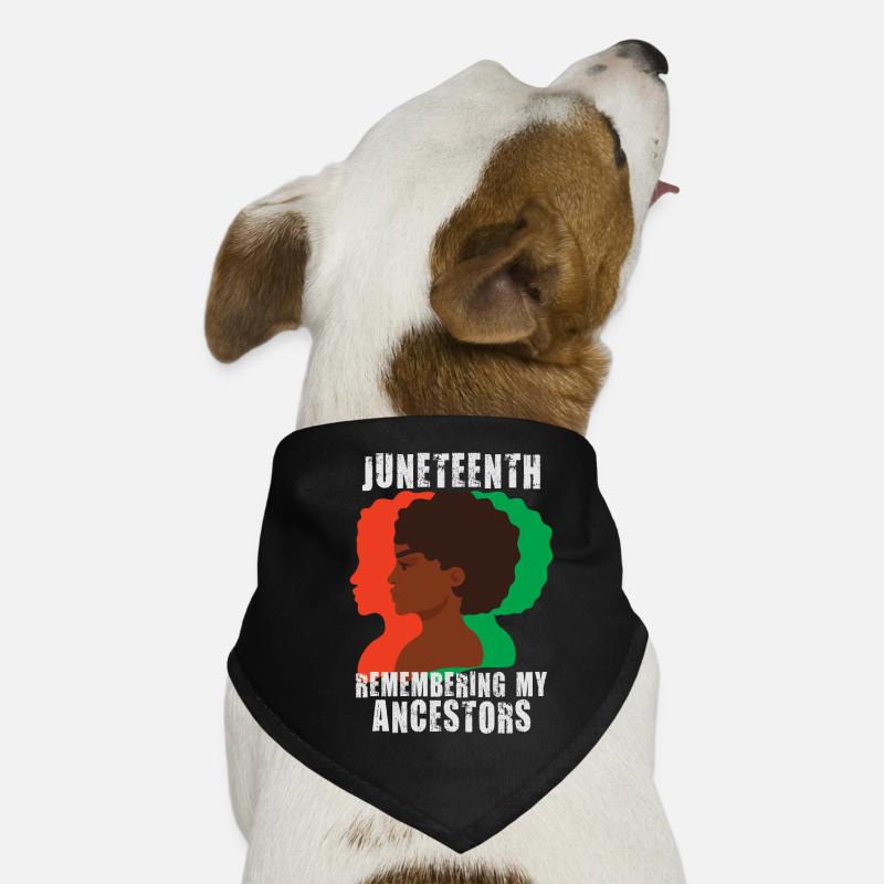 Juneteenth 1865 Se souvenir de mes ancêtres Bandana pour chien