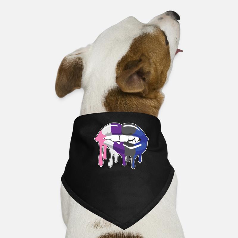 Genderfluide Lippen Hunde-Bandana
